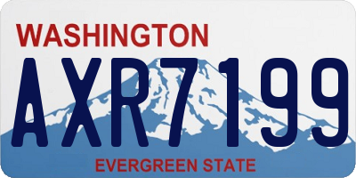WA license plate AXR7199