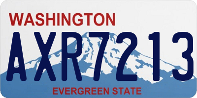 WA license plate AXR7213