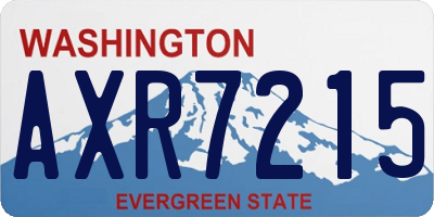 WA license plate AXR7215