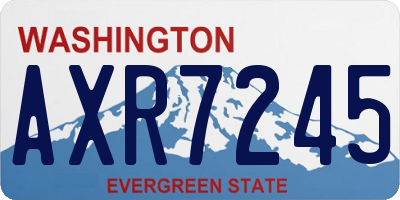 WA license plate AXR7245