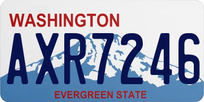 WA license plate AXR7246