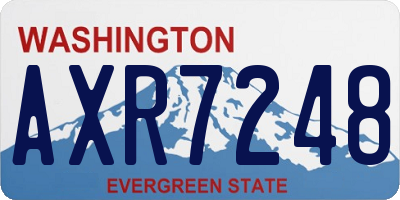 WA license plate AXR7248