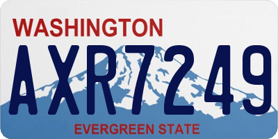 WA license plate AXR7249