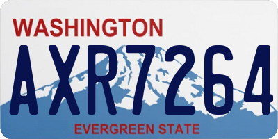 WA license plate AXR7264