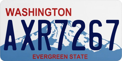 WA license plate AXR7267