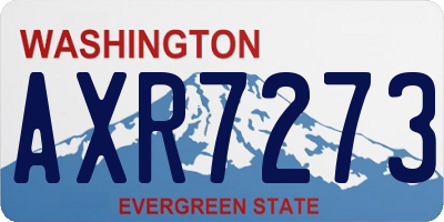 WA license plate AXR7273