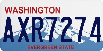 WA license plate AXR7274