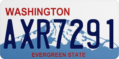 WA license plate AXR7291