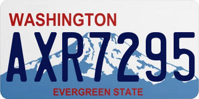WA license plate AXR7295