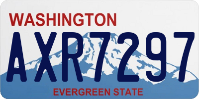 WA license plate AXR7297