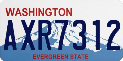 WA license plate AXR7312