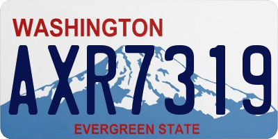 WA license plate AXR7319