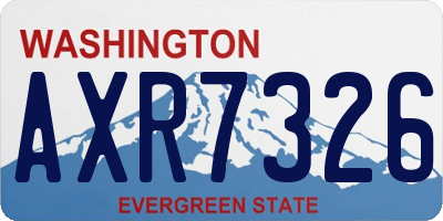 WA license plate AXR7326