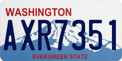 WA license plate AXR7351