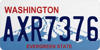 WA license plate AXR7376