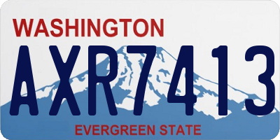 WA license plate AXR7413