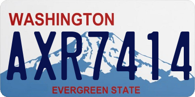 WA license plate AXR7414