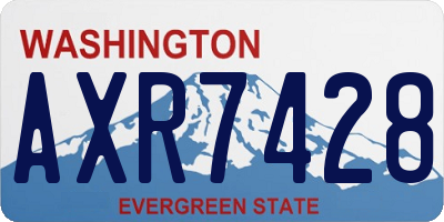 WA license plate AXR7428