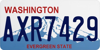 WA license plate AXR7429