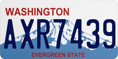 WA license plate AXR7439