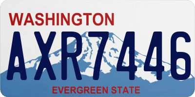 WA license plate AXR7446