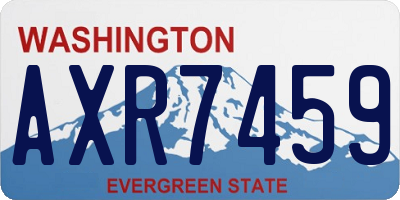 WA license plate AXR7459