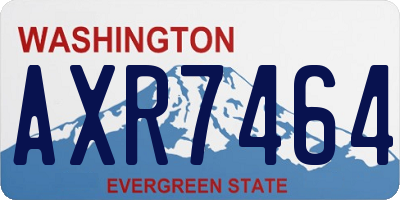 WA license plate AXR7464