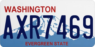 WA license plate AXR7469