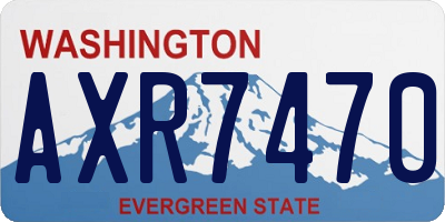 WA license plate AXR7470