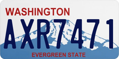 WA license plate AXR7471
