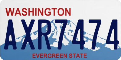 WA license plate AXR7474