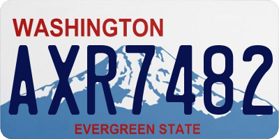 WA license plate AXR7482