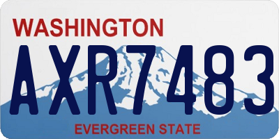 WA license plate AXR7483