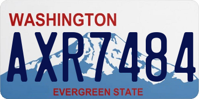 WA license plate AXR7484