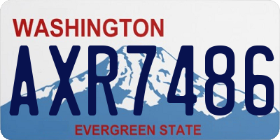 WA license plate AXR7486