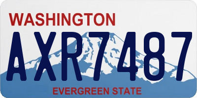 WA license plate AXR7487