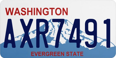 WA license plate AXR7491