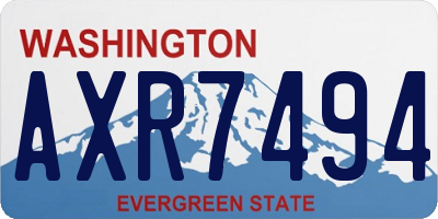WA license plate AXR7494