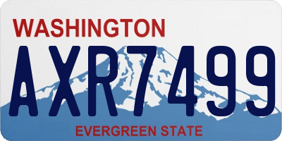 WA license plate AXR7499