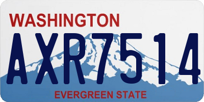 WA license plate AXR7514