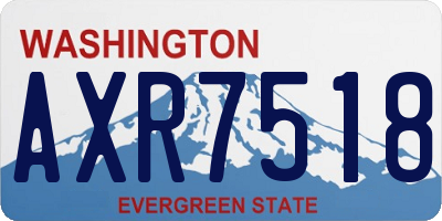 WA license plate AXR7518