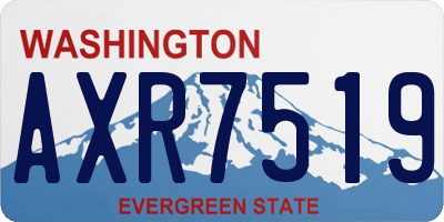 WA license plate AXR7519