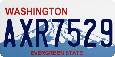 WA license plate AXR7529