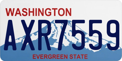 WA license plate AXR7559