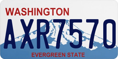 WA license plate AXR7570