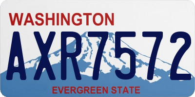 WA license plate AXR7572
