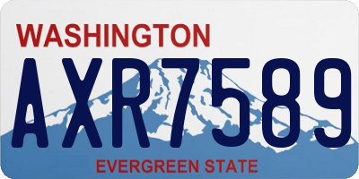 WA license plate AXR7589