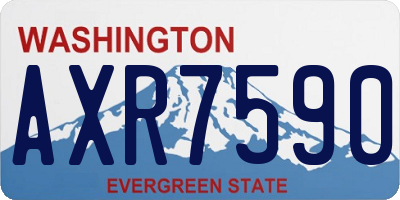 WA license plate AXR7590