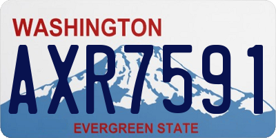 WA license plate AXR7591