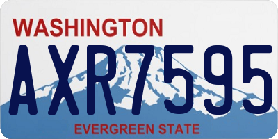 WA license plate AXR7595
